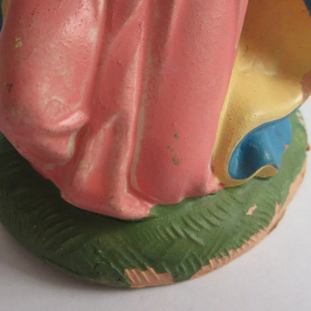 Nativity Christmas Figures Depose Italy Vintage Joseph Mary Baby Jesus Family - Picture 6 of 15